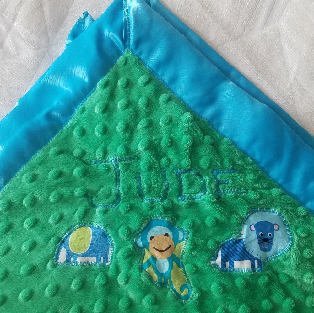 Personalized 'Jude' baby boy blanket